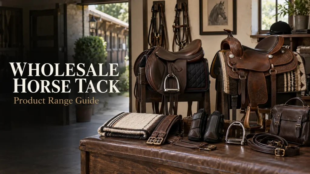 Wholesale horse tack range with English and Western saddles and matching accessories