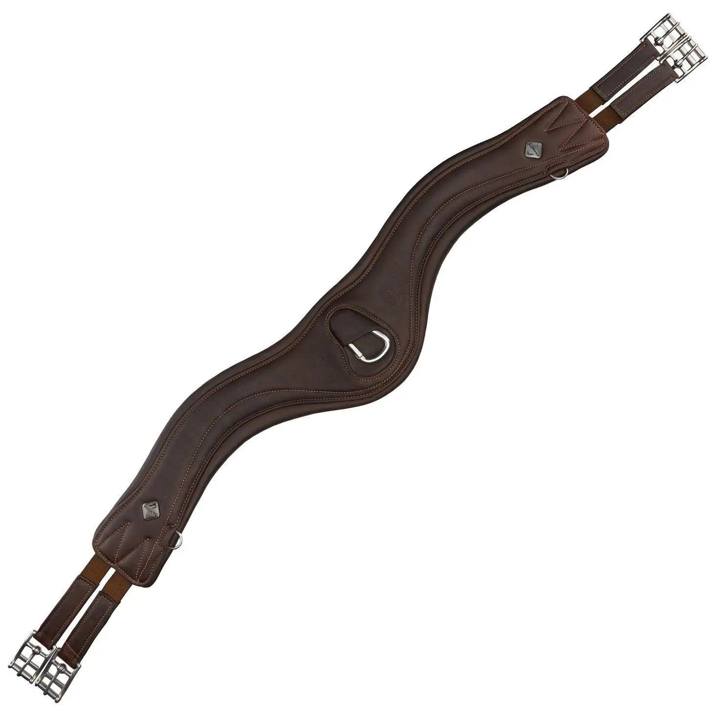 Brown anatomical leather horse girth by HideOrax