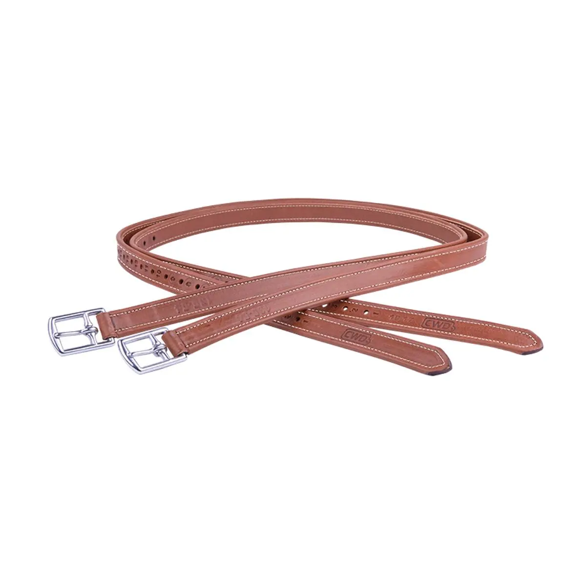 Reinforced brown stirrup leathers